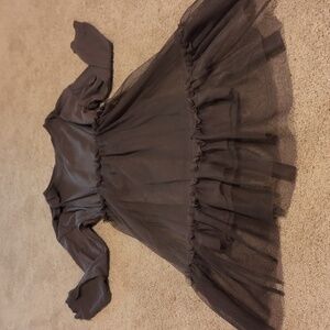 H and M gray tulle dress